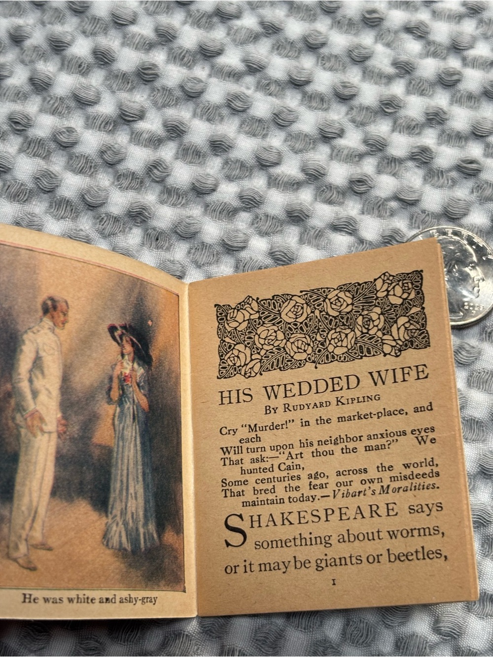 1902-1914 The Winthrop Press-His Wedded Wife-Tobacco Cigarette Insert-Mini Book - Picture 4 of 5